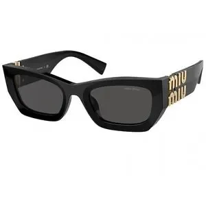 Miu Miu Sunglasses MU 09WS 1ABS0 Black Gold Dark Grey Lens Women Authentic Miu Miu MU 09YS 1AB5S0 Black Gold Dark Grey Cateye Women  main image 4